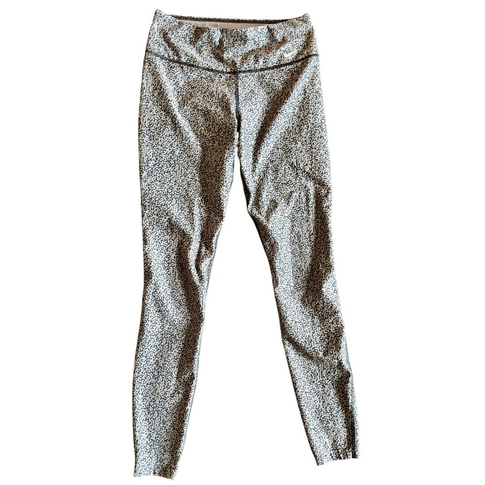 Nike Dri-Fit Gray Printed Leggings Women's Size Small Workout Athletic AS IS